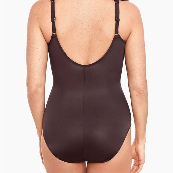NWT Miraclesuit Swim Network One-Piece Swimsuit Sumatra LOOK 10 Pounds slimmer - Picture 5 of 13
